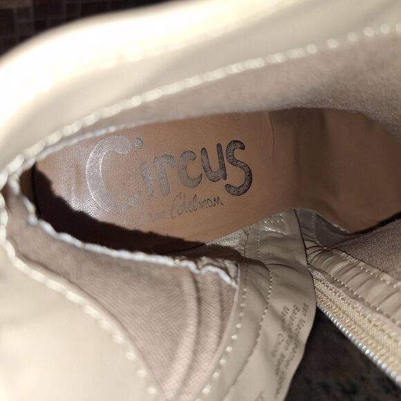 Festival Fringe Ankle Booties Leah beige zip 7.5M CIRCUS by SAM EDELMAN Boots - Picture 11 of 15